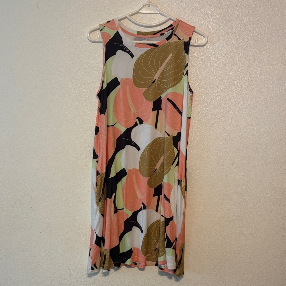 Floral Sleeveless Dress - Multicolor
